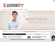 Tablet Screenshot of polskihr.pl